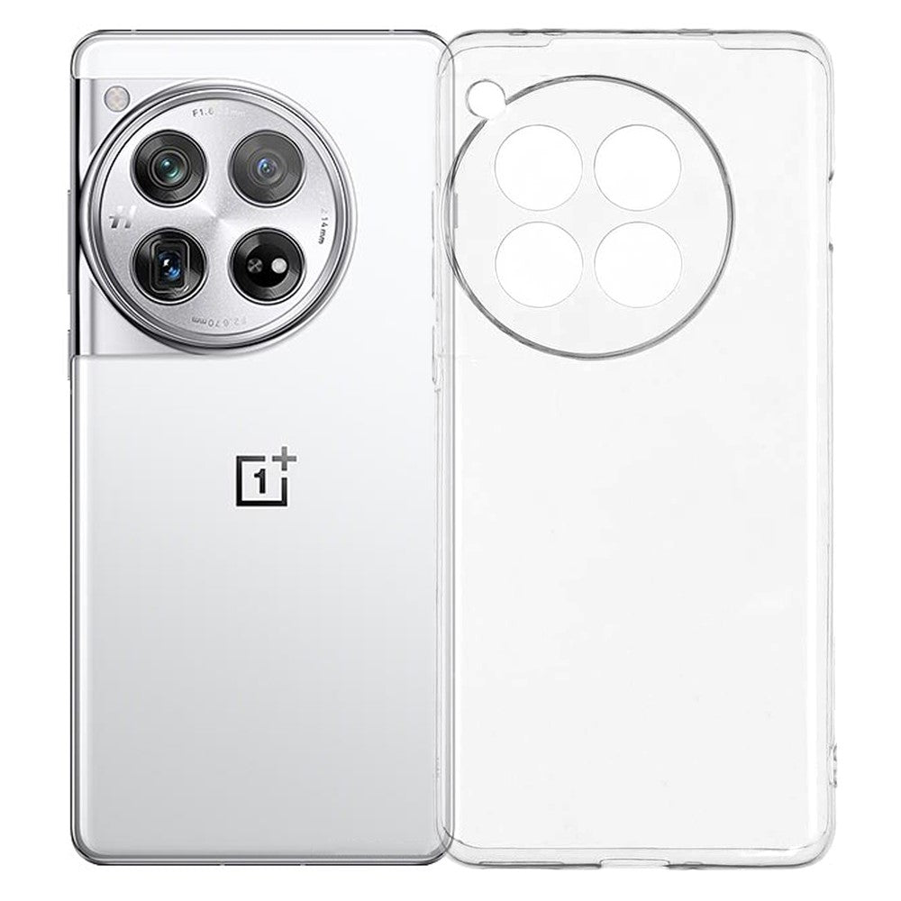 UNITHIN För OnePlus 12 5G Skal Ultratunt 0.7mm Klar TPU Anti-fall mobilskal Exakta Utskärningar