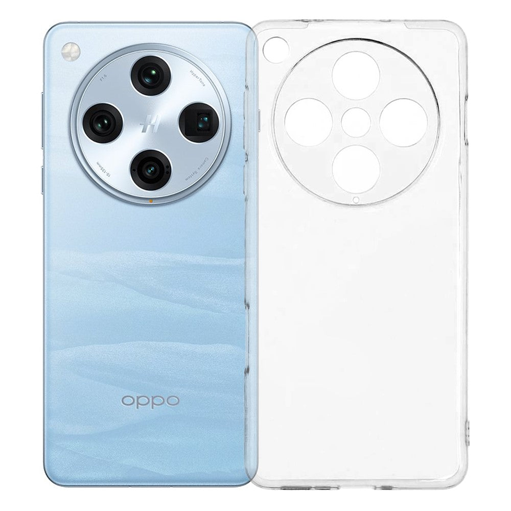 UNITHIN För Oppo Find X8 Pro 5G Skal Ultratunt 0.7mm Klar TPU Anti-fall mobilskal Exakta Utskärningar