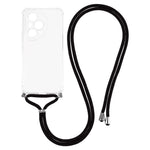 For Honor 400 Pro 5G (Global) Case Reinforced Corner TPU Clear Phone Cover with Lanyard