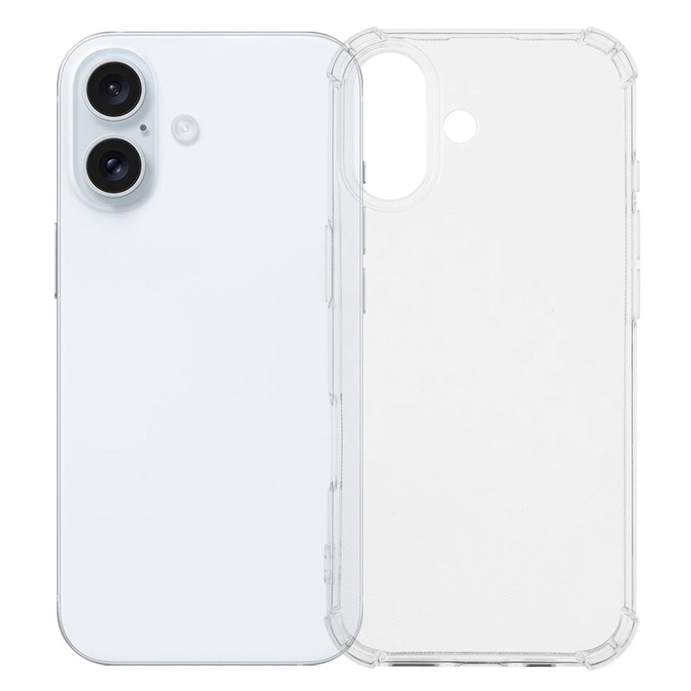 Til iPhone 17 Telefoncover Forstærket Fire Hjørner Anti-Tab Klart TPU Cover