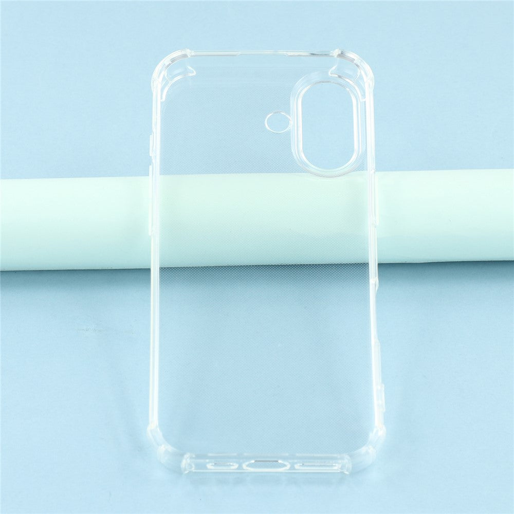 Til iPhone 17 Telefoncover Forstærket Fire Hjørner Anti-Tab Klart TPU Cover