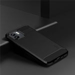 MOFI JK TPU Series-1 för Xiaomi Redmi A1 4G / A2 4G Reptåligt mobilskal med borstad yta, kolfiberstruktur, mjukt TPU-baksida