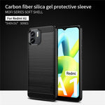 MOFI JK TPU Series-1 för Xiaomi Redmi A1 4G / A2 4G Reptåligt mobilskal med borstad yta, kolfiberstruktur, mjukt TPU-baksida