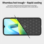 MOFI JK TPU Series-1 för Xiaomi Redmi A1 4G / A2 4G Reptåligt mobilskal med borstad yta, kolfiberstruktur, mjukt TPU-baksida