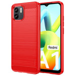 MOFI JK TPU Series-1 för Xiaomi Redmi A1 4G / A2 4G Reptåligt mobilskal med borstad yta, kolfiberstruktur, mjukt TPU-baksida