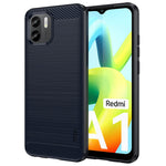 MOFI JK TPU Series-1 för Xiaomi Redmi A1 4G / A2 4G Reptåligt mobilskal med borstad yta, kolfiberstruktur, mjukt TPU-baksida