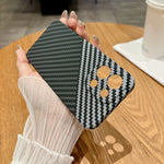 For OnePlus 13T 5G Case Hard PC Phone Cover Carbon Fiber Texture Drop Proof