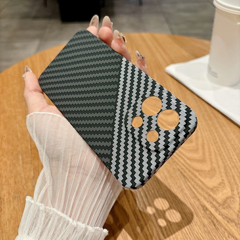 For OnePlus 13T 5G Case Hard PC Phone Cover Carbon Fiber Texture Drop Proof