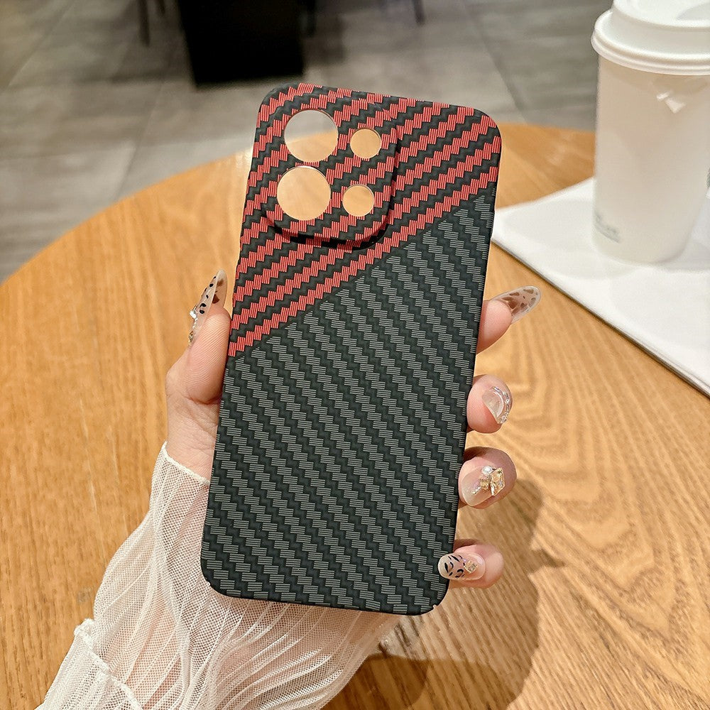 For OnePlus 13T 5G Case Hard PC Phone Cover Carbon Fiber Texture Drop Proof