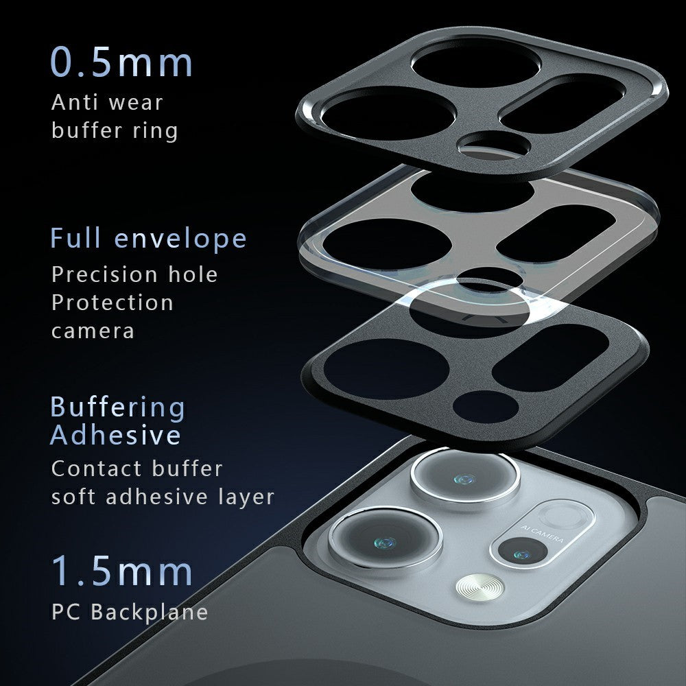 For Oppo Reno14 Pro 5G (Global) Magnetic Case TPU+PC Matte Phone Cover