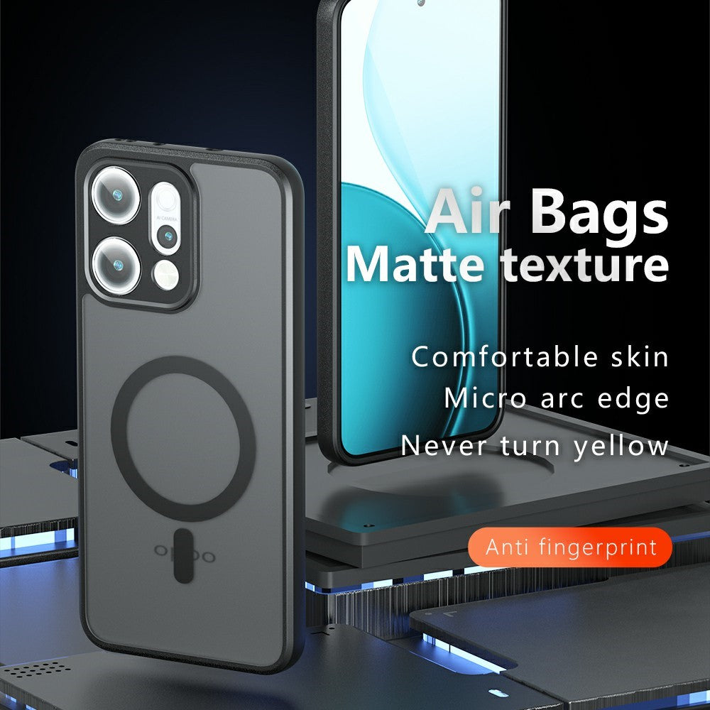 For Oppo Reno14 Pro 5G (Global) Magnetic Case TPU+PC Matte Phone Cover