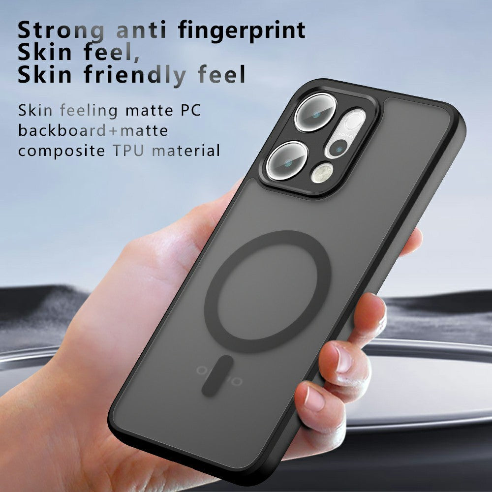 For Oppo Reno14 Pro 5G (Global) Magnetic Case TPU+PC Matte Phone Cover