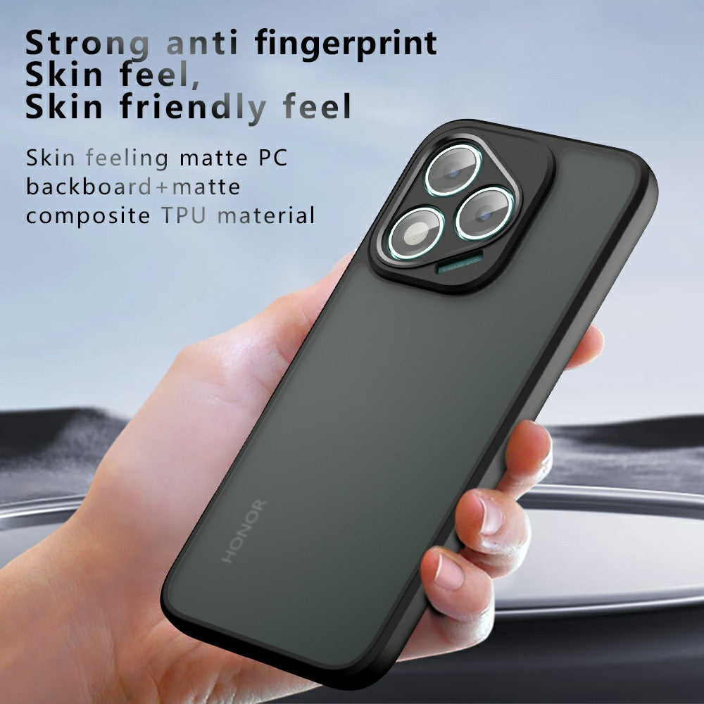 For Honor 400 Lite 5G etui Skin-Touch TPU + PC mat telefonbagcover, transparent sort