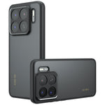 For Xiaomi 15S Pro Case Skin-Touch TPU + PC Matte Phone Back Cover, Transparent Black