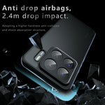 For Xiaomi 15S Pro Case Skin-Touch TPU + PC Matte Phone Back Cover, Transparent Black
