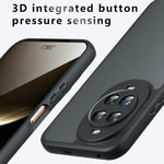 For Huawei nova 14 Ultra 5G Case Skin-Touch TPU + PC Matte Phone Back Cover, Transparent Black