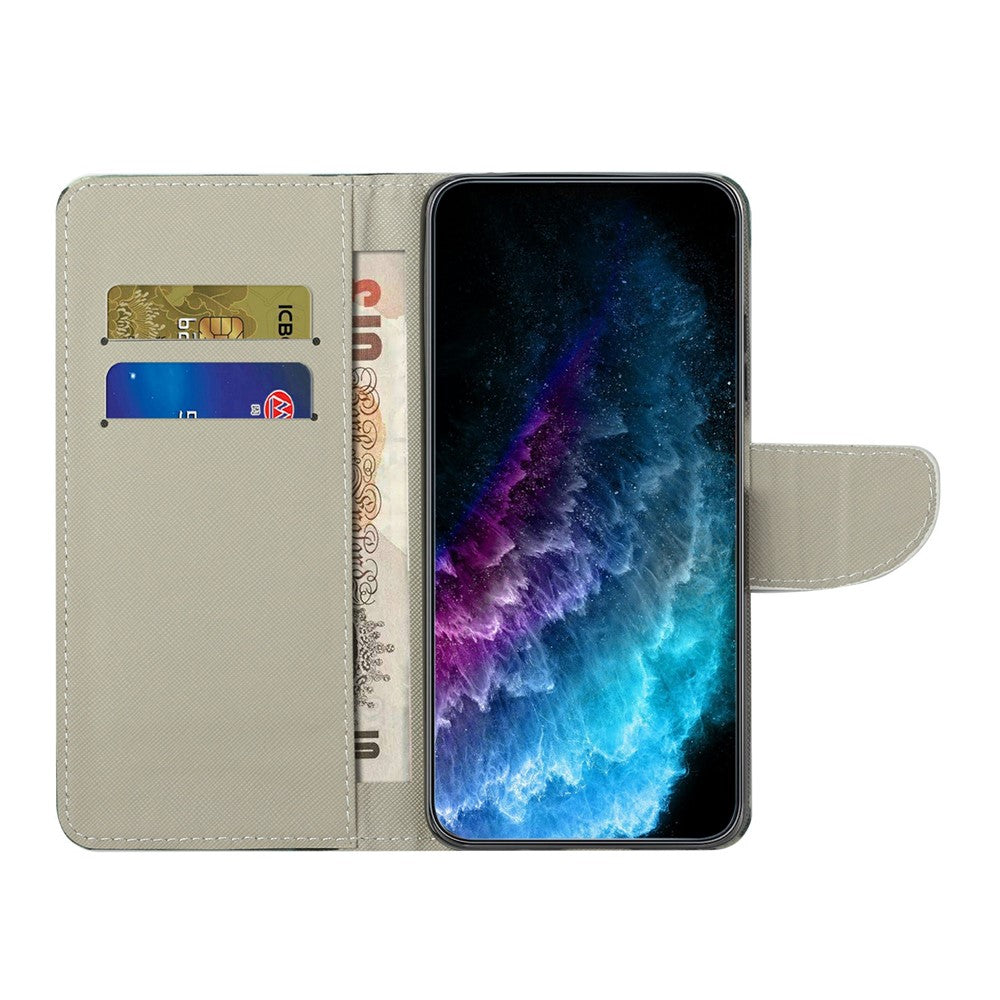 Samsung Galaxy A56 5G / M56 5G skal mönstertryck korsstruktur lädermobilskal