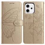 For Oppo Reno14 Pro 5G (Global) Case Butterfly Imprinted Wallet Stand PU Leather Flip Phone Cover with Strap