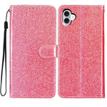 For Samsung Galaxy A08 5G / A08 4G / A07 4G Wallet Case Glitter Anti-Scratch Leather Stand Phone Cover with Strap