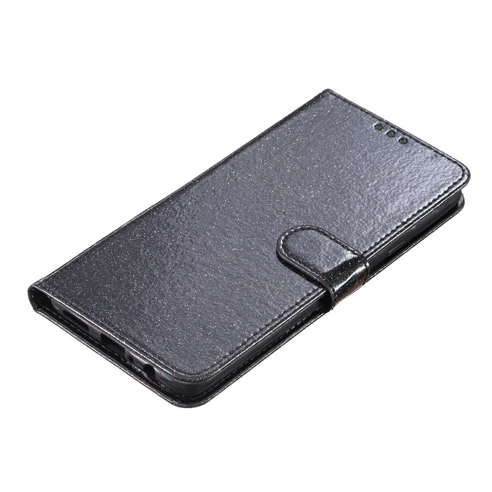For Honor 400 Lite 5G Wallet Case Glitter Anti-Scratch Leather Stand Phone Cover with Strap