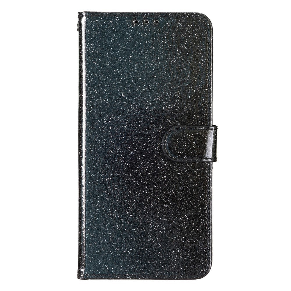 For Honor 400 Lite 5G Wallet Case Glitter Anti-Scratch Leather Stand Phone Cover with Strap