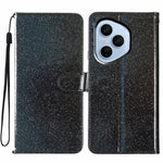 Til Honor 400 Pro 5G (Global) Pung Etui Glimmer Anti-ridse Læder Stand Telefon Cover med Rem