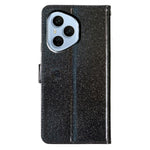 Til Honor 400 Pro 5G (Global) Pung Etui Glimmer Anti-ridse Læder Stand Telefon Cover med Rem