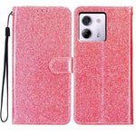 For Xiaomi Poco M7 Pro 5G Wallet Case Glitter Anti-Scratch Leather Stand Phone Cover with Strap