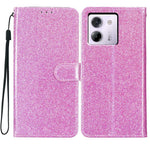 For Xiaomi Poco M7 Pro 5G Wallet Case Glitter Anti-Scratch Leather Stand Phone Cover with Strap