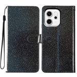 For Oppo Reno14 Pro 5G (Global) Wallet Case Glitter Anti-Scratch Leather Stand Phone Cover with Strap