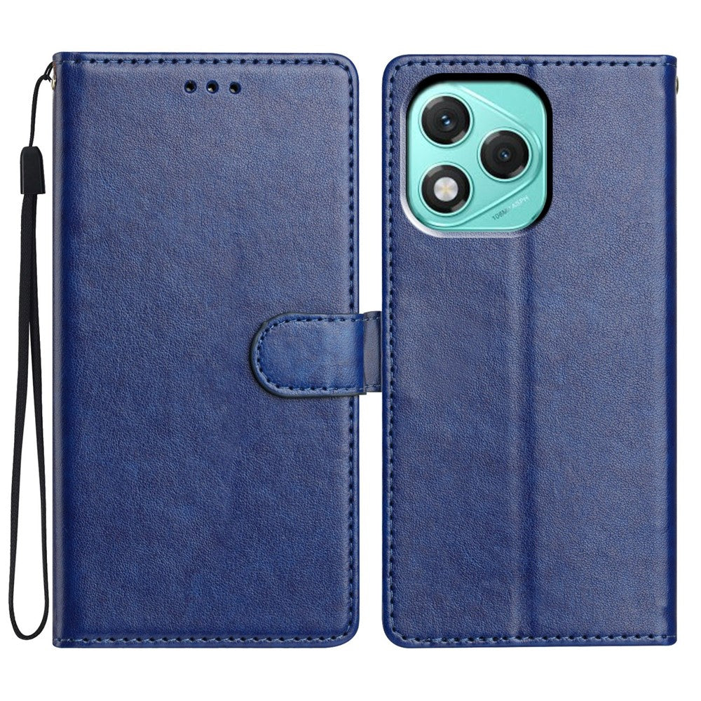 For Honor 400 Lite 5G Leather Case Wallet Stand Phone Cover with Handy Strap