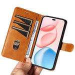 For Honor 400 Pro 5G (Global) Wallet Cover T-Form Linjer Læder Telefoncover Stand