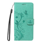 For Honor 400 Pro 5G (Global) PU Leather Cases Flower Pattern Wallet Stand Phone Cover with Strap