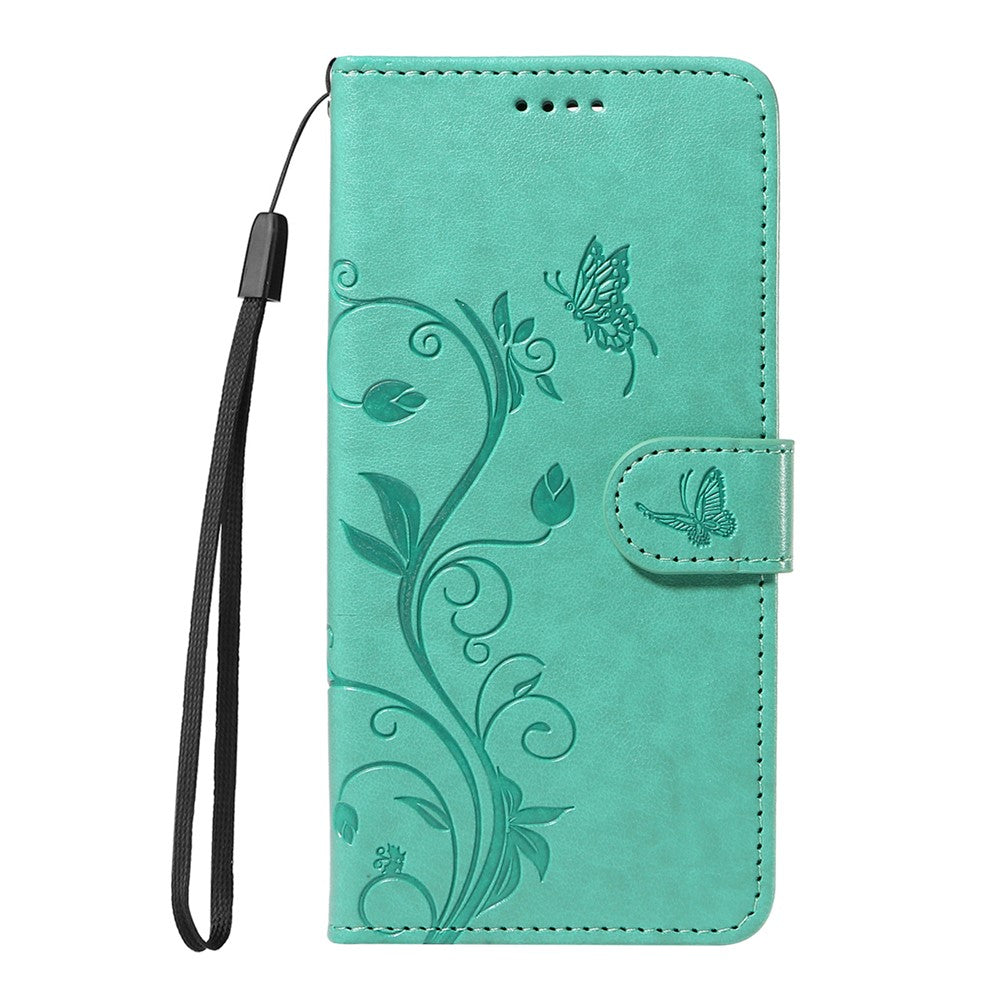 For Honor 400 Pro 5G (Global) PU Leather Cases Flower Pattern Wallet Stand Phone Cover with Strap
