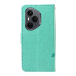 For Honor 400 Pro 5G (Global) PU Leather Cases Flower Pattern Wallet Stand Phone Cover with Strap