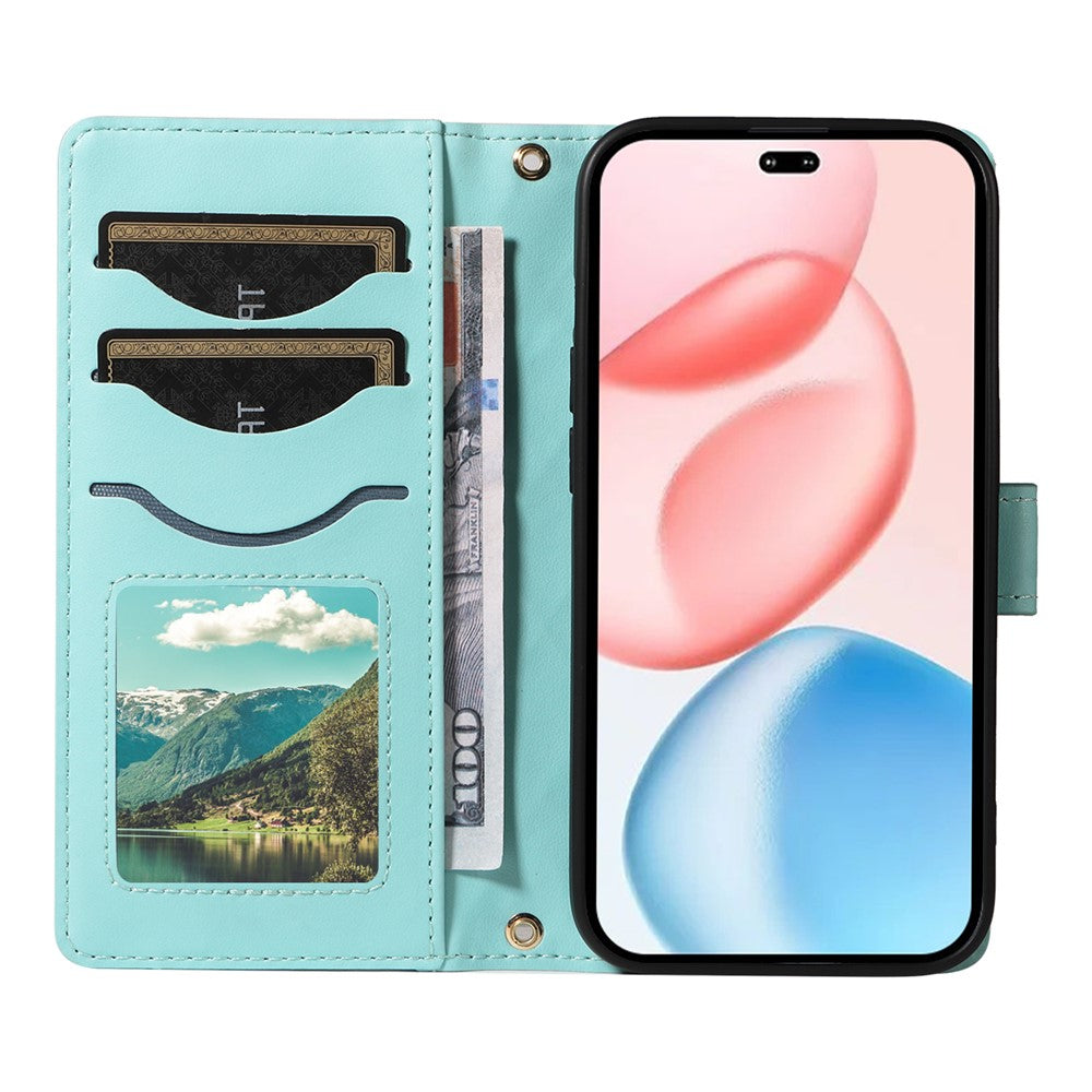 For Honor 400 Pro 5G (Global) Wallet Cover Diamantmønster Læder Telefoncover med Rem