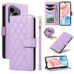 For Honor 400 Pro 5G (Global) Wallet Cover Diamantmønster Læder Telefoncover med Rem