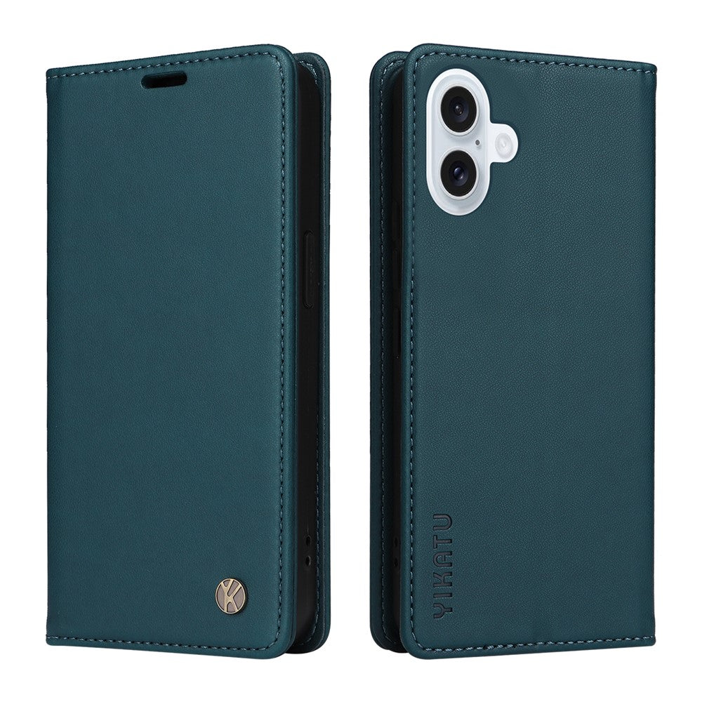YIKATU til iPhone 17 covers, magnetisk lukning PU læder mobilcover