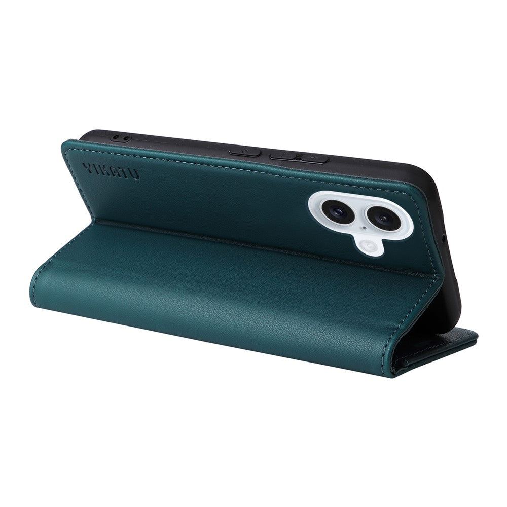 YIKATU til iPhone 17 covers, magnetisk lukning PU læder mobilcover