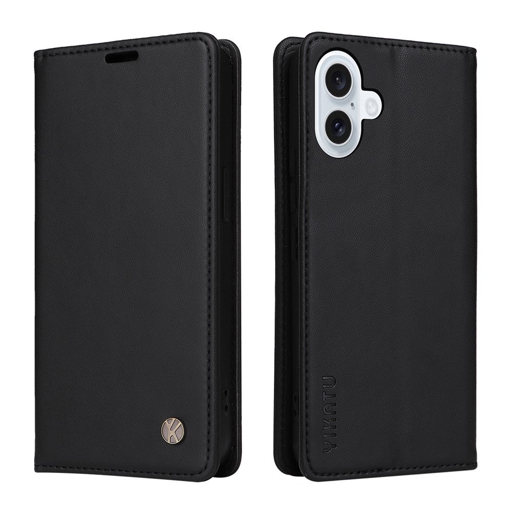 YIKATU til iPhone 17 covers, magnetisk lukning PU læder mobilcover