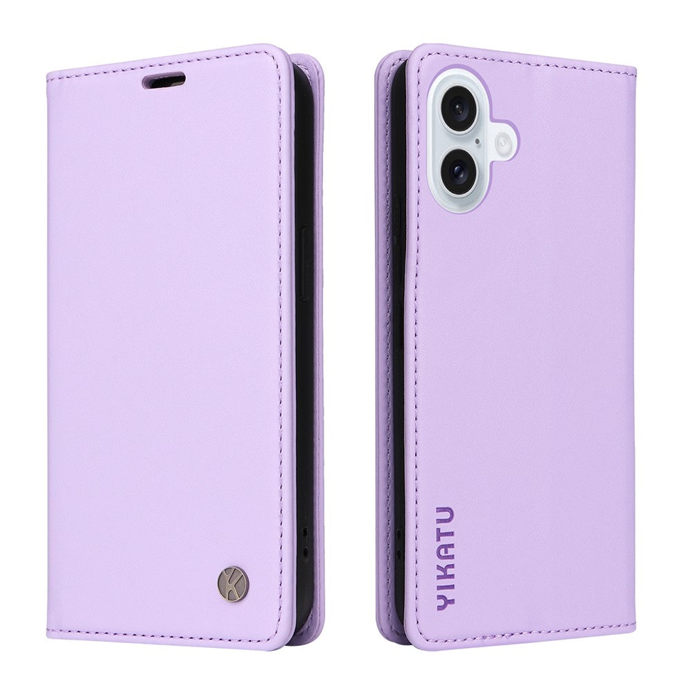 YIKATU til iPhone 17 covers, magnetisk lukning PU læder mobilcover