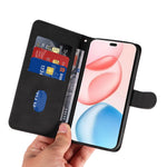 For Honor 400 Pro 5G (Global) Wallet Cover i Læder med Stativ og Kurvet Linje Design