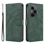 For Honor 400 Pro 5G (Global) Wallet Cover i Læder med Stativ og Kurvet Linje Design