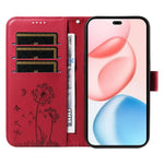 For Honor 400 Pro 5G (Global) Læder Pung Etui med Rem Mælkebøtte Aftryk Telefon Stand Cover