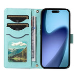 Til iPhone Air Wallet Cover Rhombus Lædertelefoncover med Rem