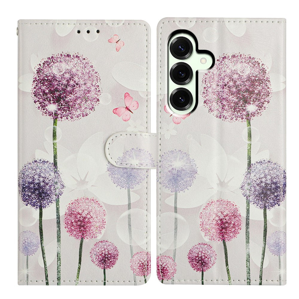 Til Samsung Galaxy A18 5G / A18 4G / A17 5G / A17 4G / A26 5G etui mønsterprint tegnebogs-stander flip lædertelefoncover med rem