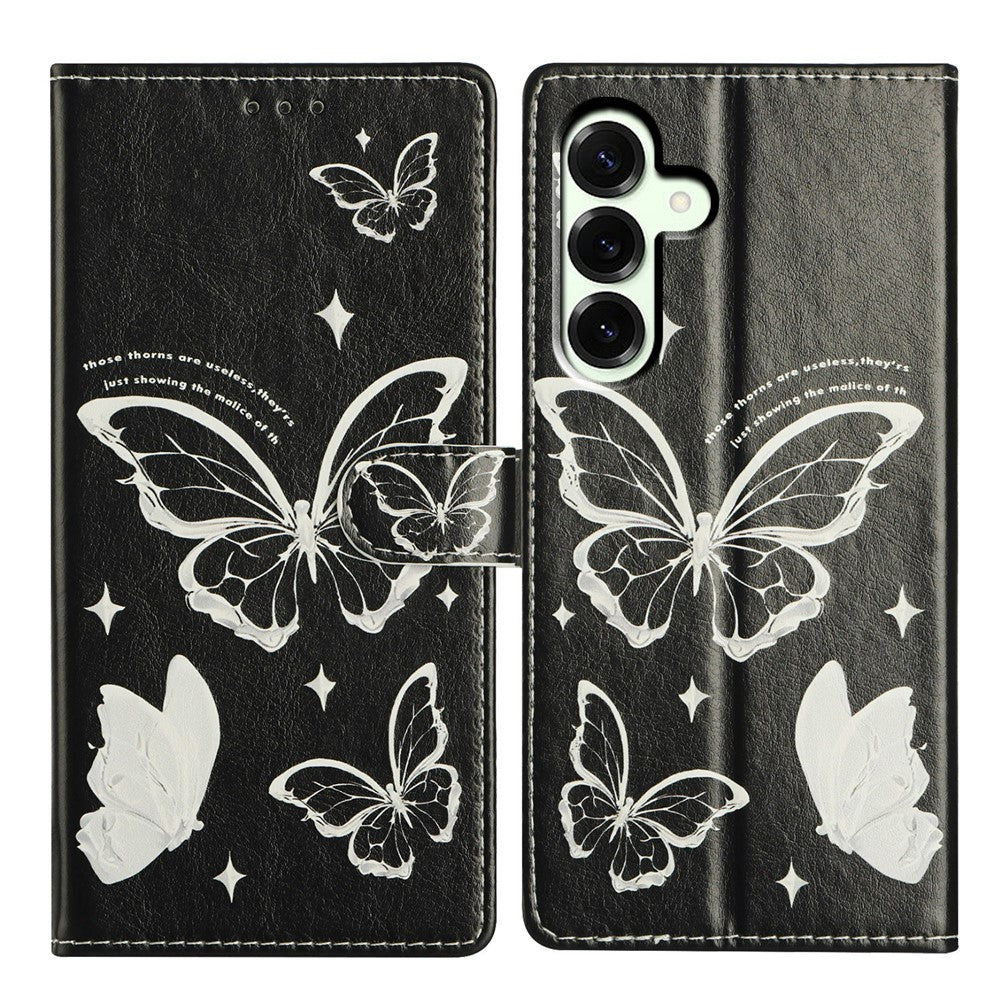Til Samsung Galaxy A18 5G / A18 4G / A17 5G / A17 4G / A26 5G etui mønsterprint tegnebogs-stander flip lædertelefoncover med rem