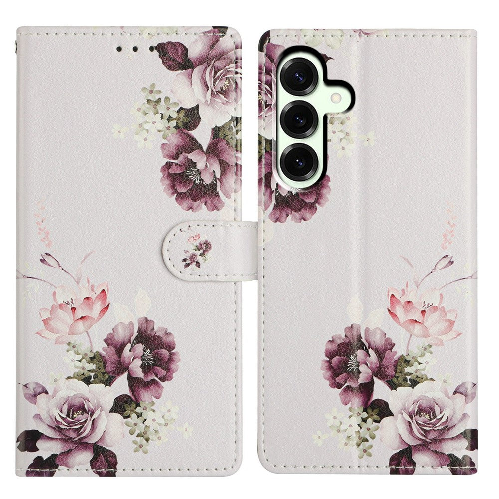 Til Samsung Galaxy A18 5G / A18 4G / A17 5G / A17 4G / A26 5G etui mønsterprint tegnebogs-stander flip lædertelefoncover med rem