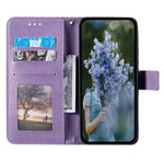 Til Samsung Galaxy A08 5G / A08 4G / A07 5G / A07 4G stativetui med præget totem PU-læderpungtelefoncover med håndrem