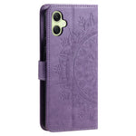 Til Samsung Galaxy A08 5G / A08 4G / A07 5G / A07 4G stativetui med præget totem PU-læderpungtelefoncover med håndrem